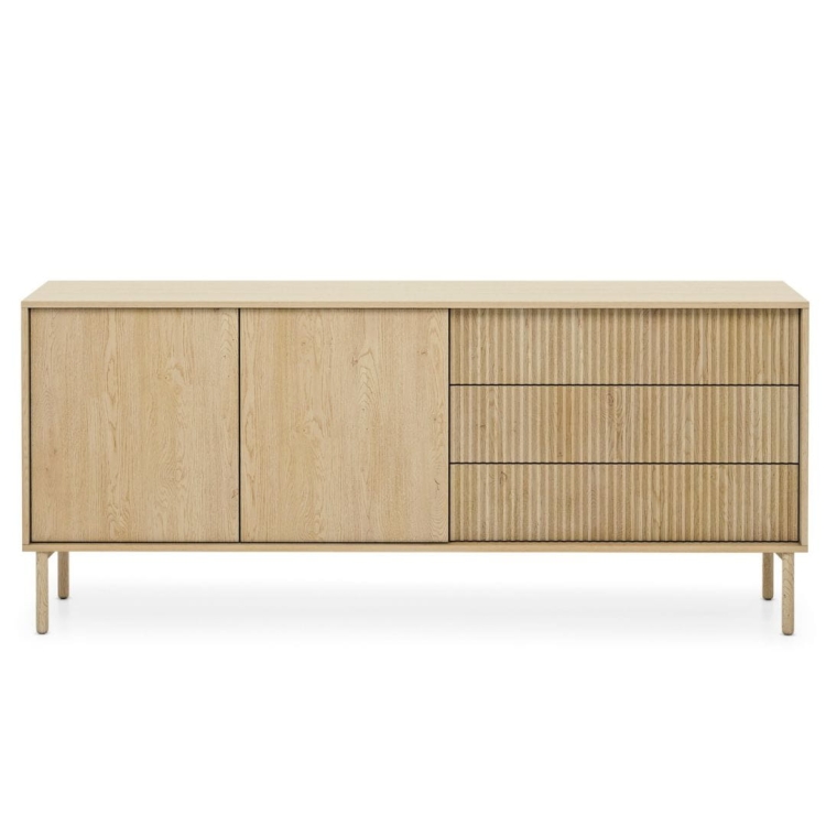 Pojemna komoda z 3 szufladami do salonu dąb cremona KAVO