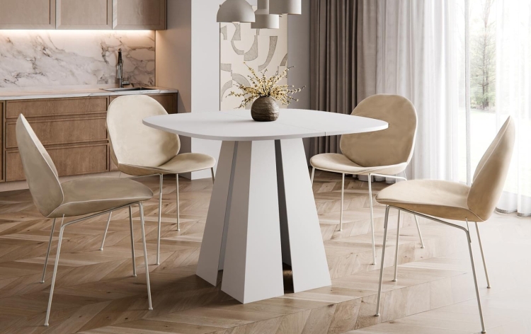 Designerski stół z funkcją rozkładania solidna podstawa TRENDI