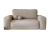 Beżowa sofa dwuosobowa do stylowego salonu TEDIS