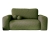 Mała oliwkowa sofa 190 cm do salonu rozkładana TEDIS