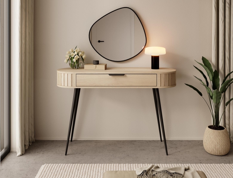 odna toaletka do przedpokoju dąb cremona z szufladą KAMA