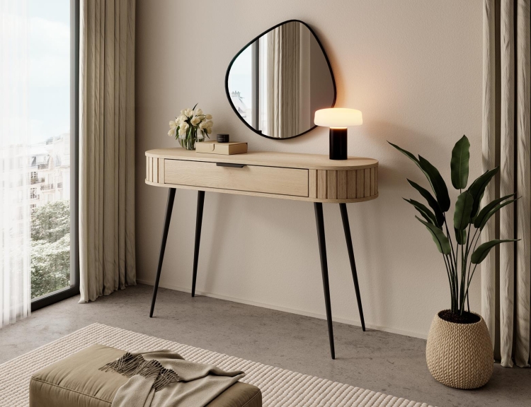 toaletka do przedpokoju dąb cremona z szufladą KAMA