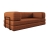 Miedziana kompaktowa sofa piankowa do salonu LAMILO
