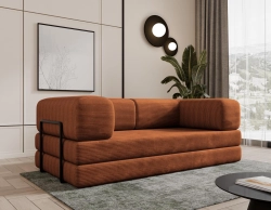 Miedziana kompaktowa sofa piankowa do salonu LAMILO