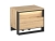 Designerski stolik nocny loft dąb artisan NINO