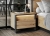 Designerski stolik nocny loft dąb artisan NINO
