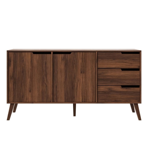 Komoda orzech warmia 160 cm do jadalni AMBER