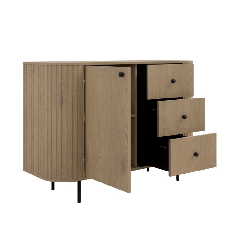 Designerska komoda do przedpokoju w stylu japandi ZANTO