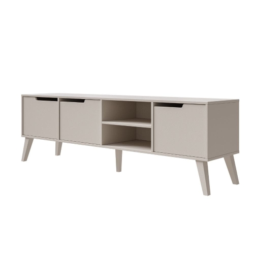 Kaszmirowa szafka pod telewizor do salonu japandi AMBER