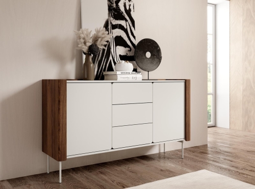 Komoda w minimalistycznym stylu z 3 szufladami OSLO