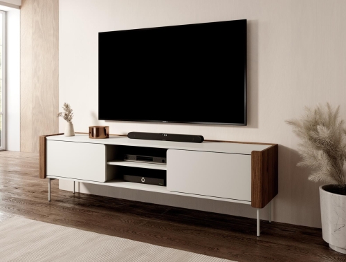 Dwudrzwiowa szafka RTV do salonu KASZMIR ORZECH OSLO