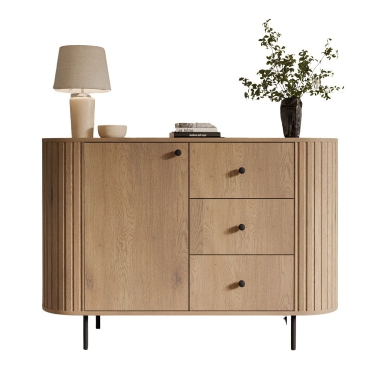 Designerska komoda do przedpokoju w stylu japandi ZANTO