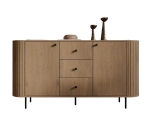 Komoda dąb cremona z szufladami do salonu japandi ZANTO
