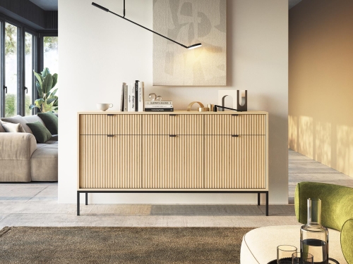 Modna komoda do salonu FLORS DĄB VINCENZA