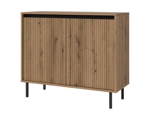 Dwudrzwiowa komoda z ryflowanym frontem CIAO