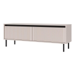 Elegancka szafka pod telewizor lamele beż 140 cm CIAO
