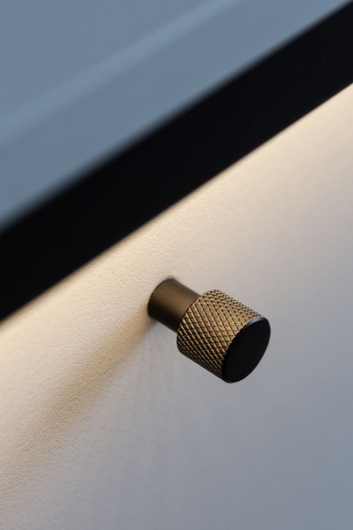 Designerska szafka nocna szara z szufladą MAYA