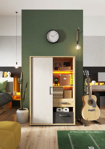 Młodzieżowa komoda z oświetleniem LED POPI