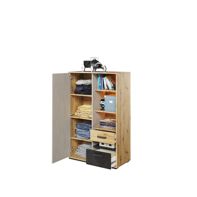 Młodzieżowa komoda z oświetleniem LED POPI