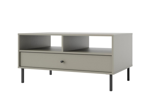 Klasyczny stolik kawowy z szufladą do salonu NOBIS