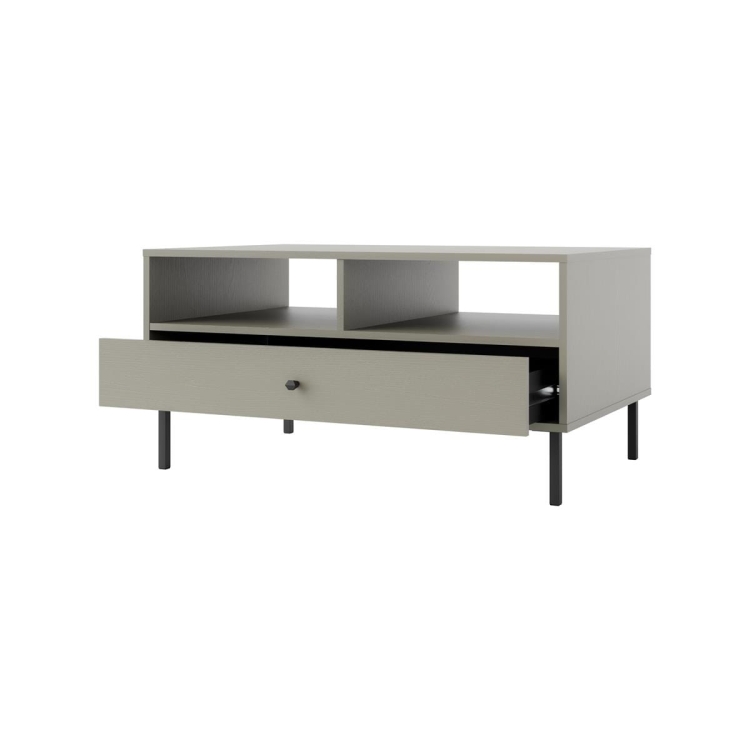 Klasyczny stolik kawowy z szufladą do salonu NOBIS