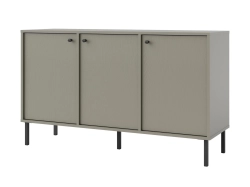 Minimalistyczna komoda eukaliptus metalowe nogi NOBIS
