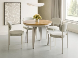 Elegancki stół do kaszmirowej kuchni LUGOS DĄB CRAFT