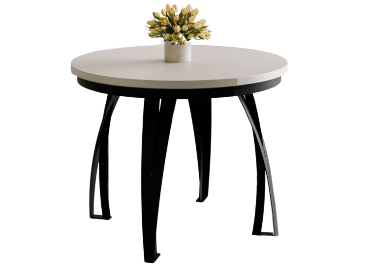 Stół do kaszmirowej kuchni okrągły funkcja rozkładania LUGOS