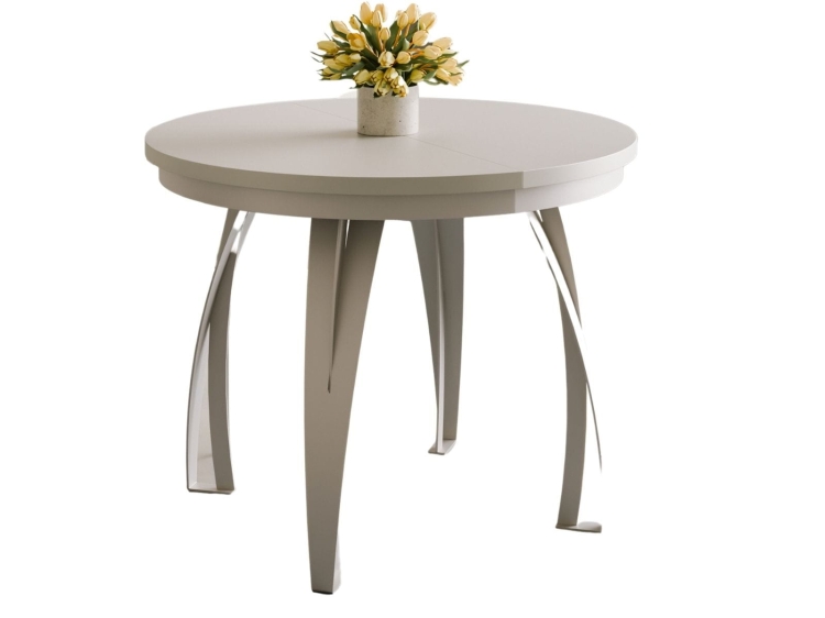 Kaszmirowy stół okrągły z funkcją rozkładania LUGOS