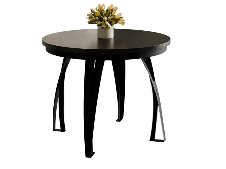 Czarny stół z funkcją rozkładania LUGOS