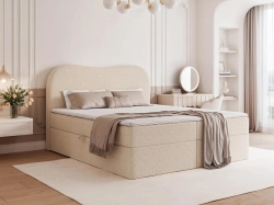 Designerskie łóżko kontynentalne do sypialni VERONA