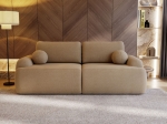 Beżowa sofa boucle rozkładana do salonu OLIO