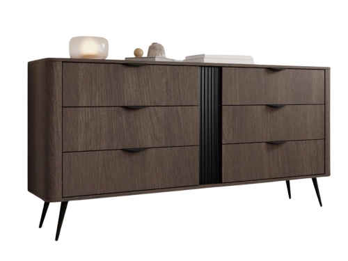 Komoda w stylu loft z 6 szufladami DĄB DUNIN MONACO