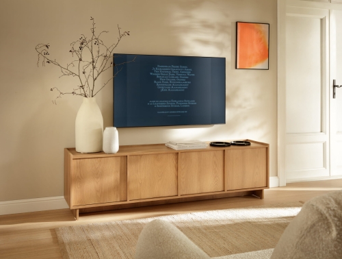 Niska szafka pod telewizor do salonu JAPANDI KELLOS