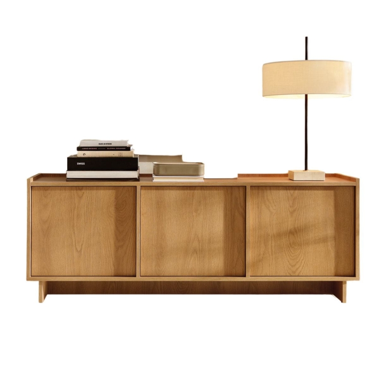 Szafka RTV dąb karmel w stylu japońskim KELLOS