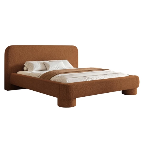 Designerskie łóżko do sypialni miedziane KUMO