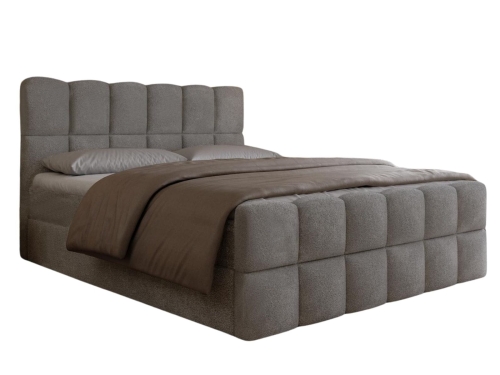 Luksusowe łóżko kontynentalne z pojemnikiem ARUBA GRAFIT