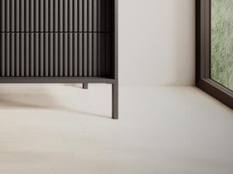 Praktyczna komoda z trzema szufladami GAVINS CZARNY