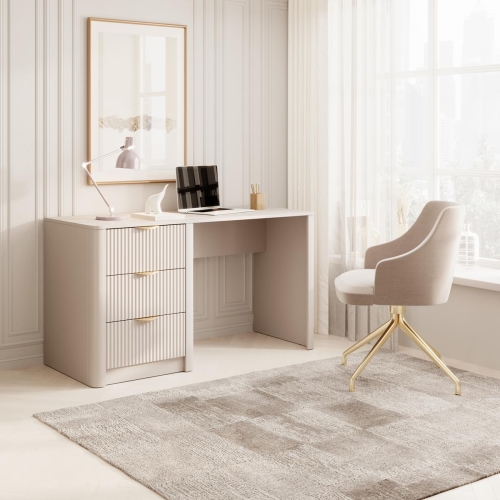 Stylowe biurko z trzema szufladami BELLO