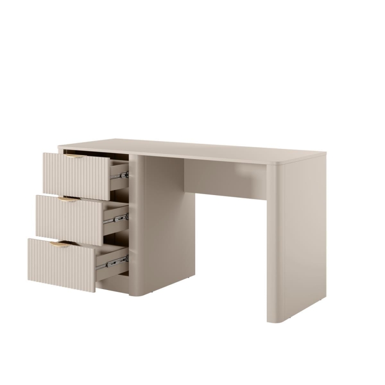 Stylowe biurko z trzema szufladami BELLO