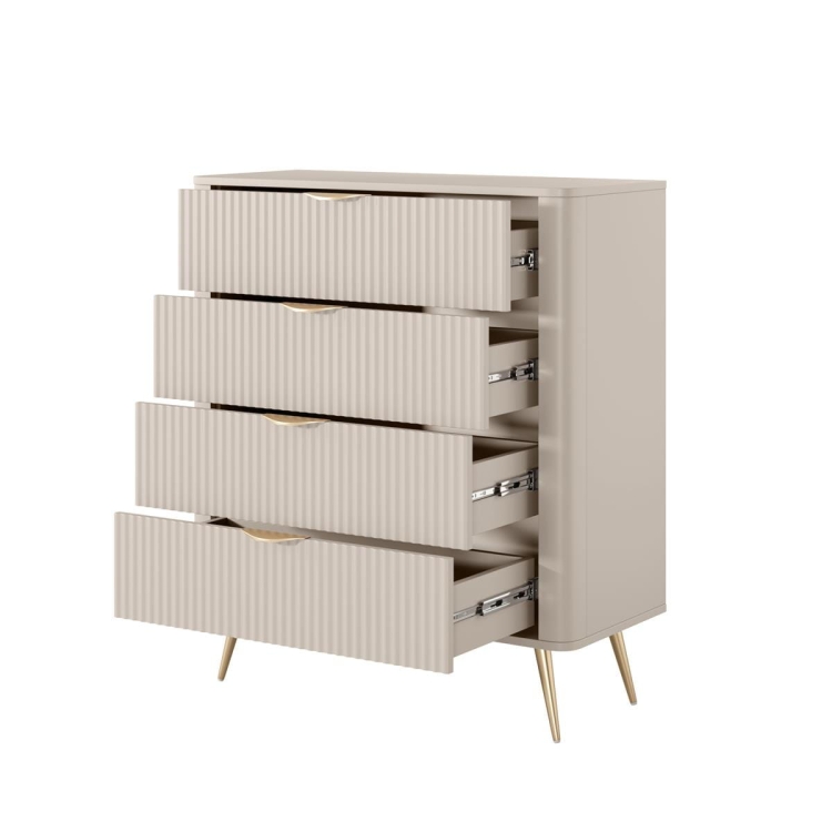 Elegancka komoda do sypialni z szufladami BELLO