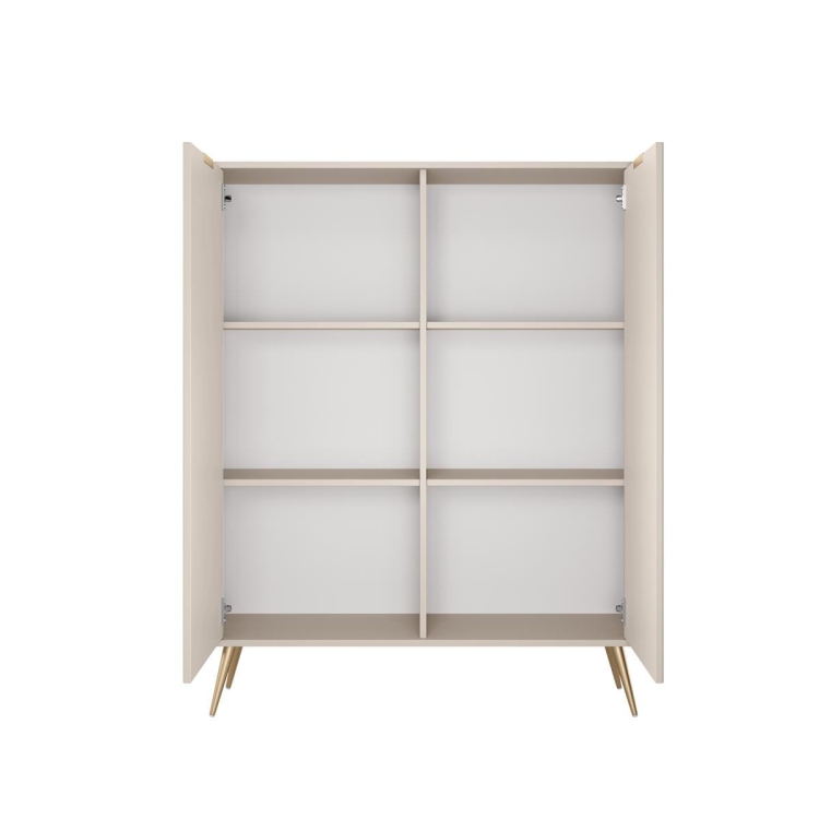 Designerska komoda do przedpokoju z ryflowaniem BELLO