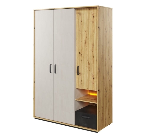 Nowoczesna szafa do pokoju młodzieżowego z LED POPI