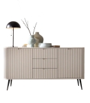 Komoda do salonu z szufladami ryflowana CARLO KASZMIR