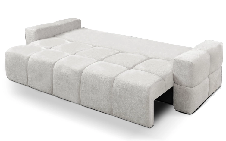 Designerska sofa do salonu jasny brąz BIANCA