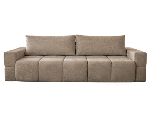 Designerska sofa do salonu jasny brąz BIANCA