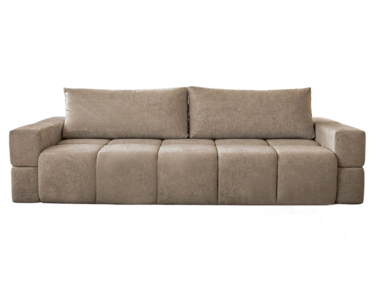 Designerska sofa do salonu jasny brąz BIANCA