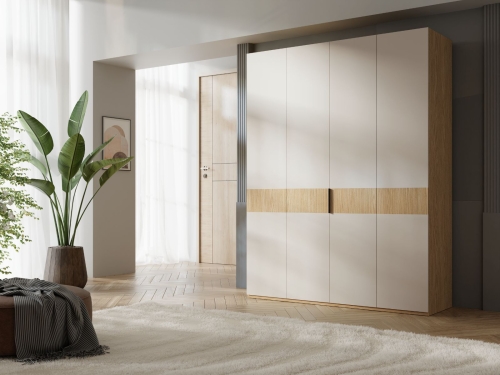 Nowoczesna pojemna szafa do garderoby LUMO