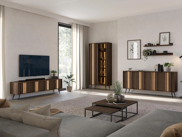 Minimalistyczna komoda do salonu z oświetleniem LED PICO