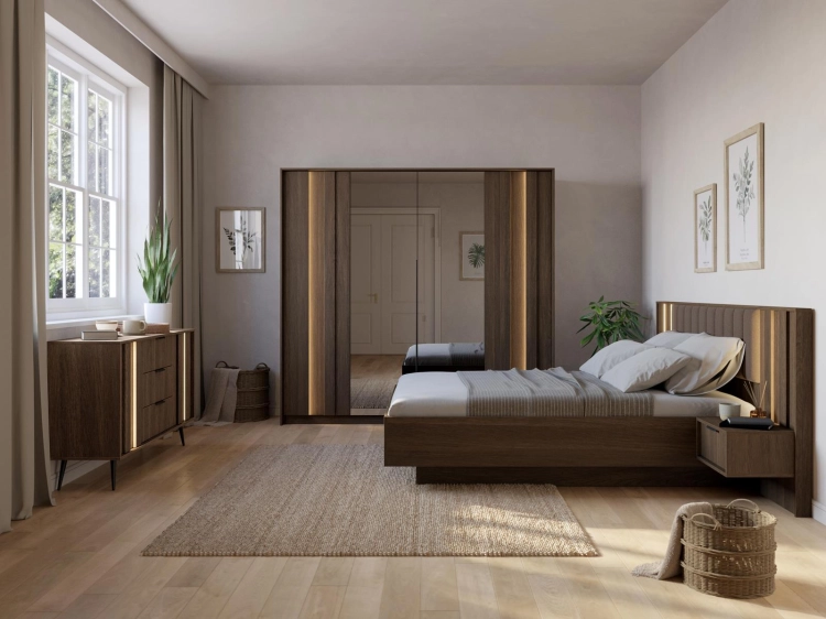 Minimalistyczna komoda do salonu z oświetleniem LED PICO